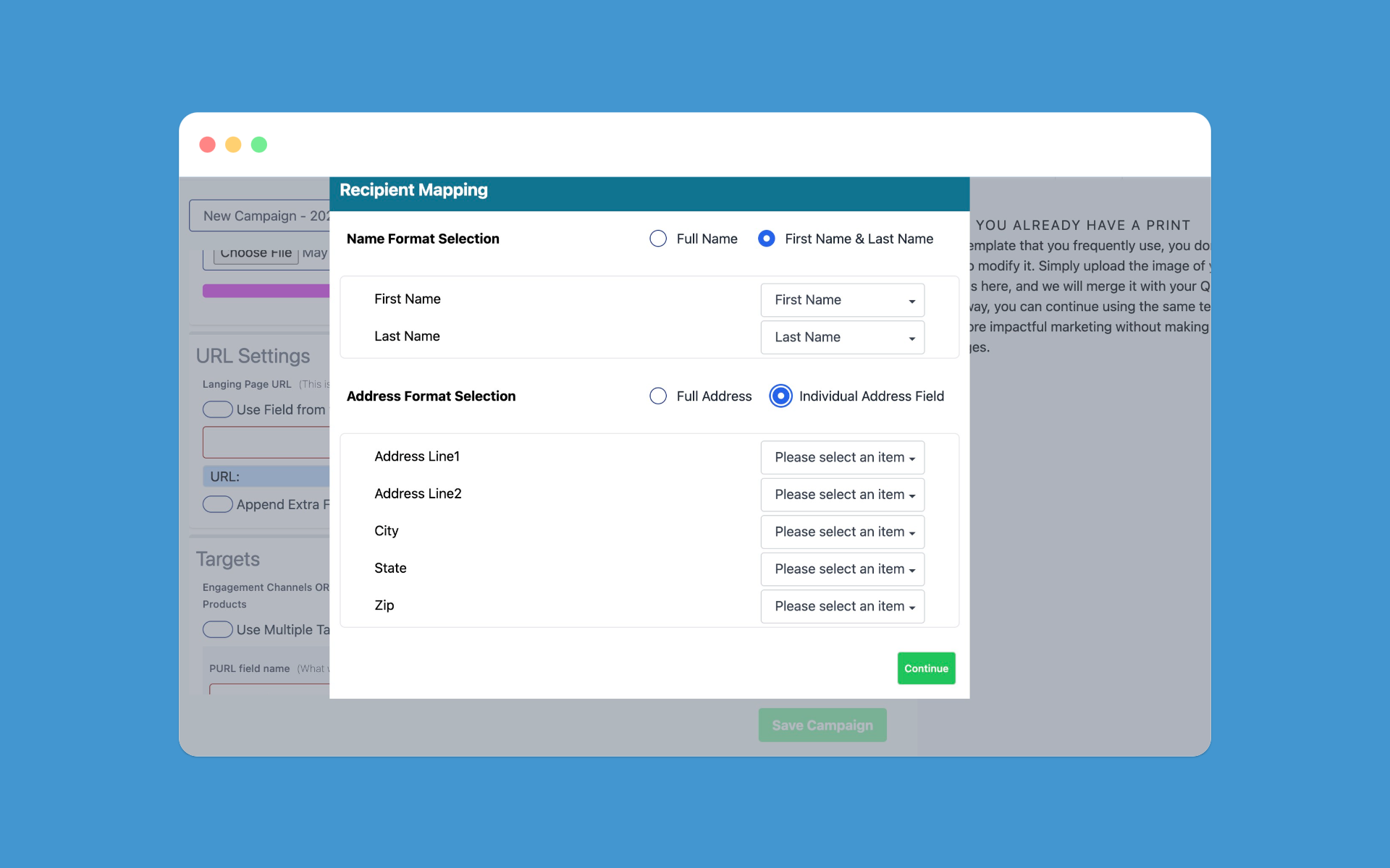Upload Your File and Map the Fields